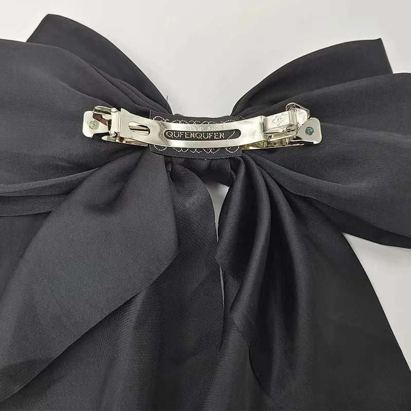 🎀 Cherry Street Satin Bow Hair Clip