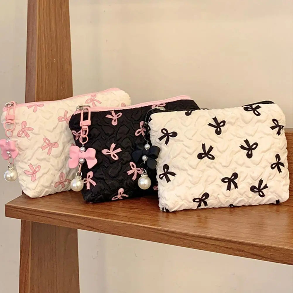 Sweetheart Bow Cosmetic Bag