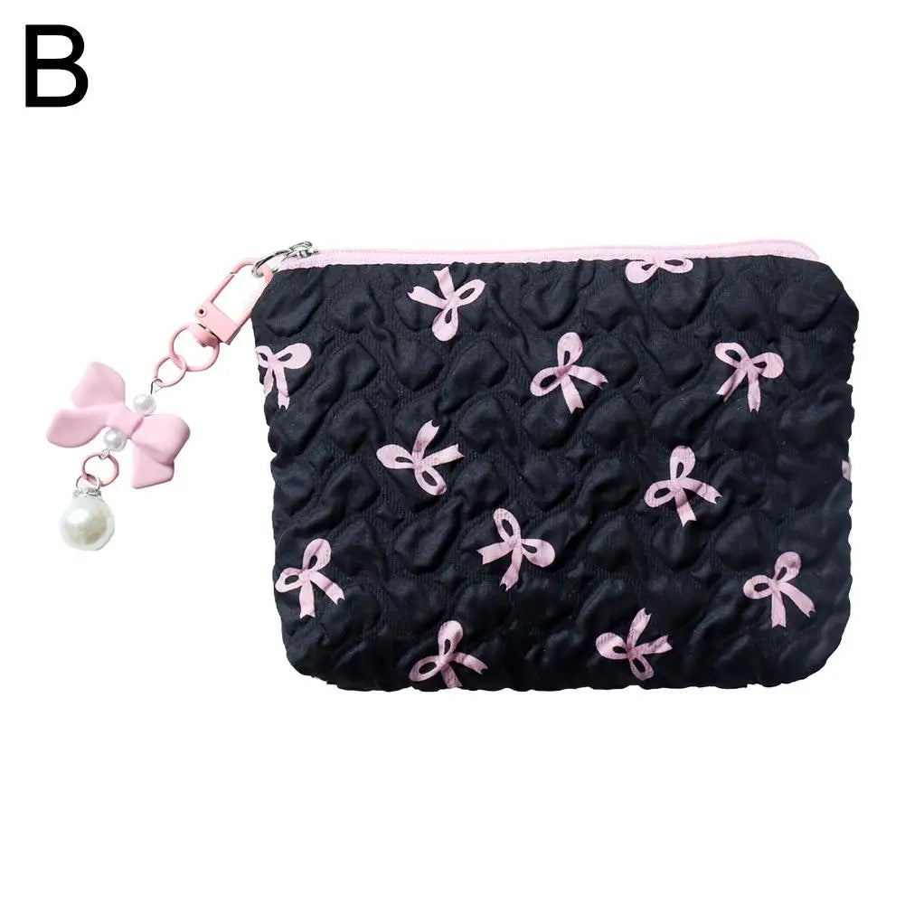 Sweetheart Bow Cosmetic Bag