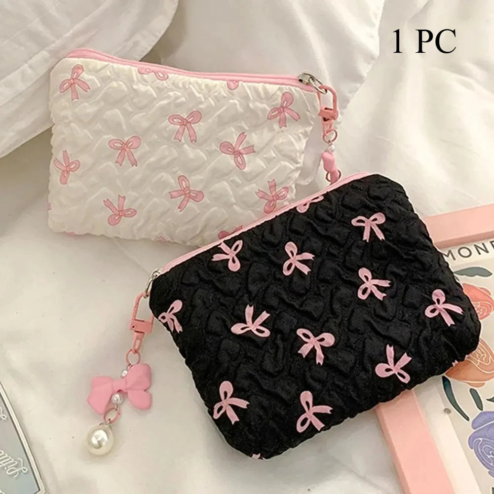 Sweetheart Bow Cosmetic Bag