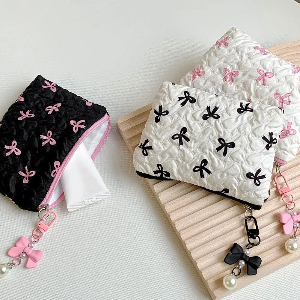 Sweetheart Bow Cosmetic Bag