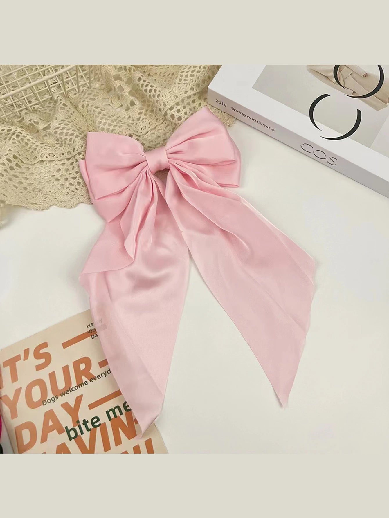 🎀 Cherry Street Satin Bow Hair Clip