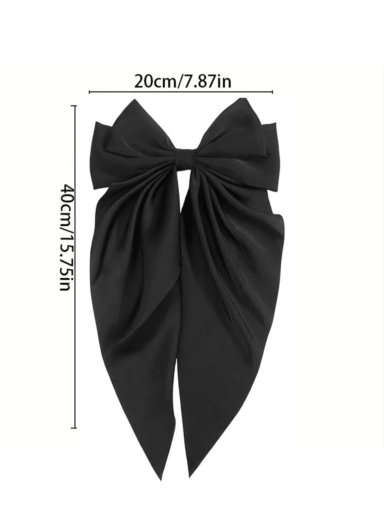 🎀 Cherry Street Satin Bow Hair Clip
