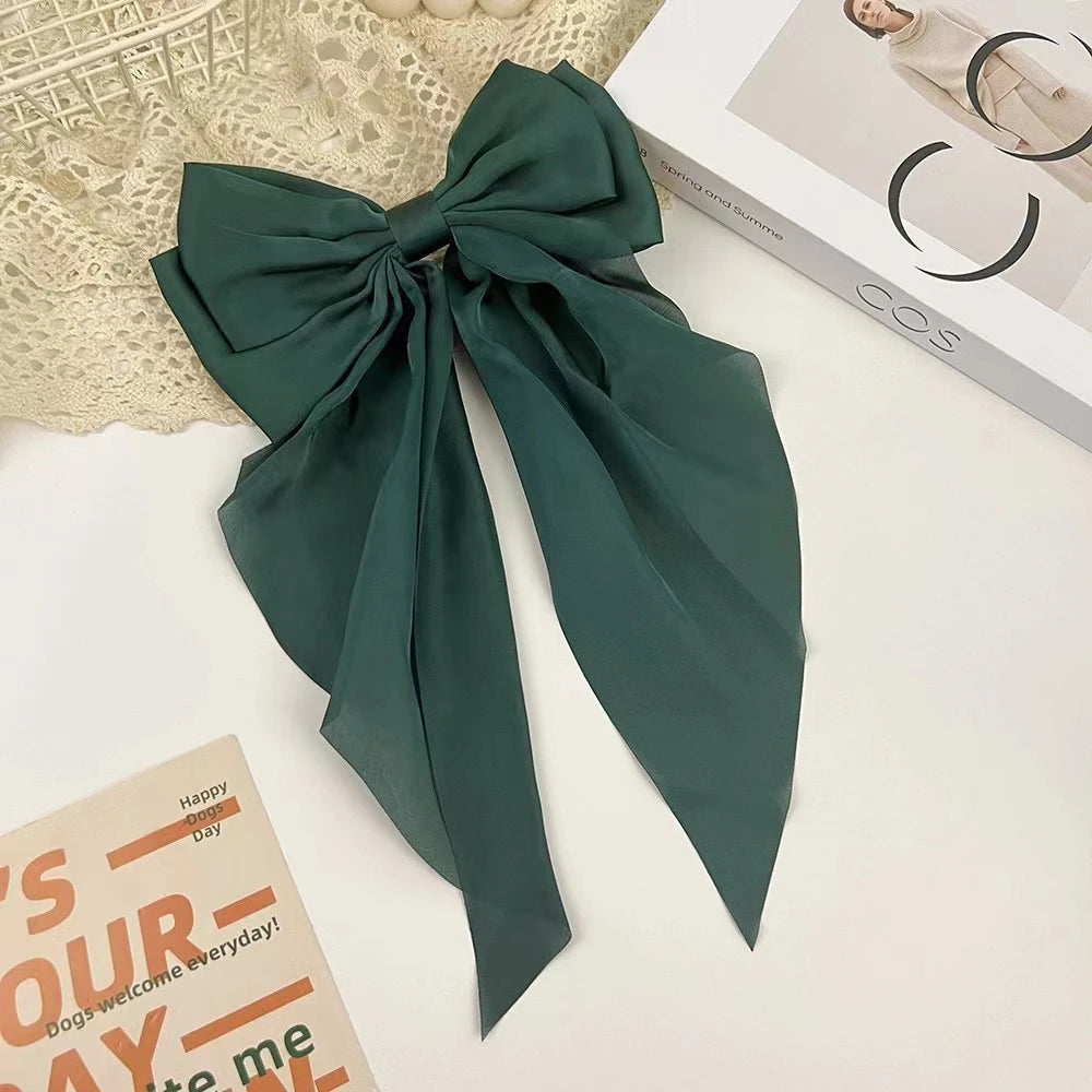 🎀 Cherry Street Satin Bow Hair Clip